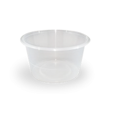 16oz / 440ml (119Dx63) Clear Round Plastic Container