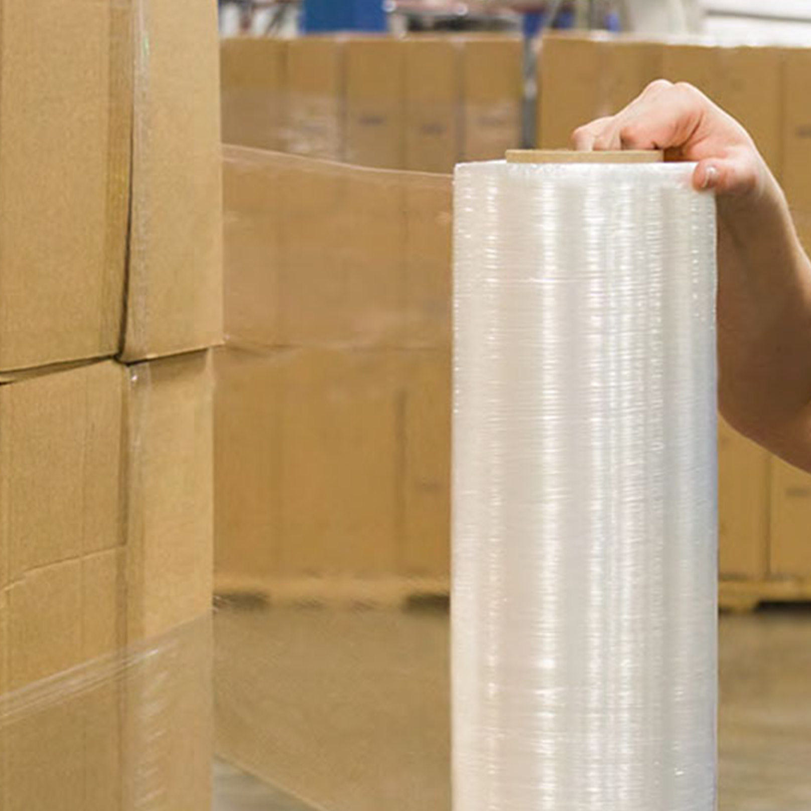 Clear Hand Stretch Film Pallet Wrap