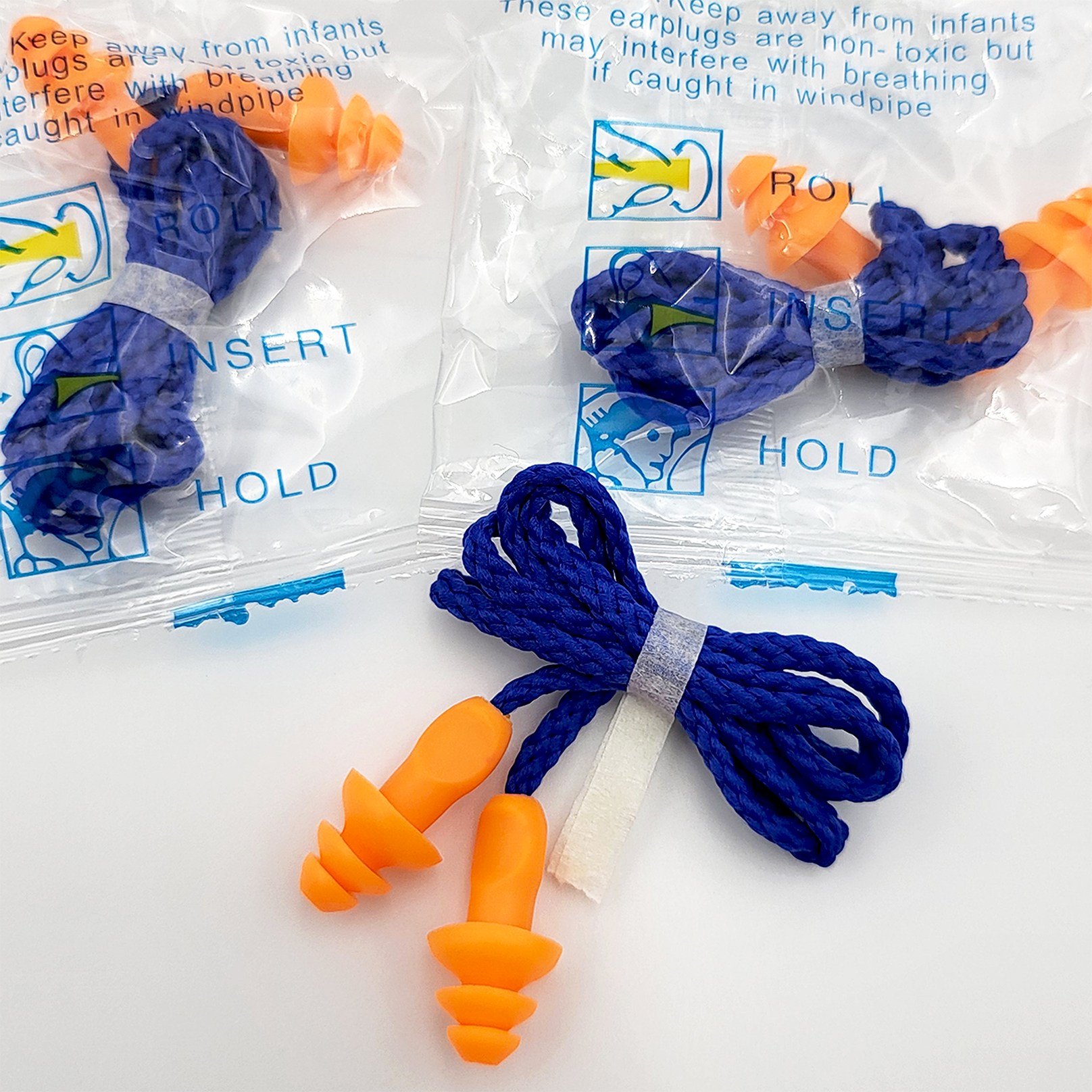 Disposable corded earplugs, Ctn of 1000