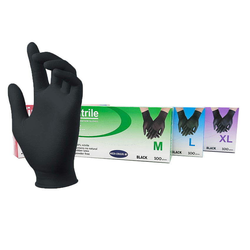 Disposable Nitrile Powder Free Black Glove